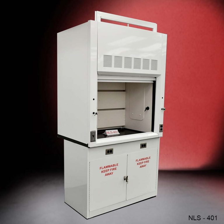 4′ Fisher American Fume Hood w/ Flammable Storage Cabinet - Fisher American