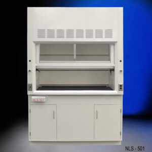 5' Fisher American Fume Hood w/ General Storage Cabinet