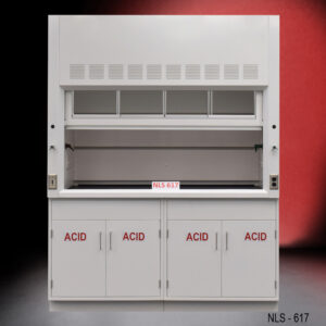 6' Fisher American Fume Hood w/ ACID Storage Cabinets