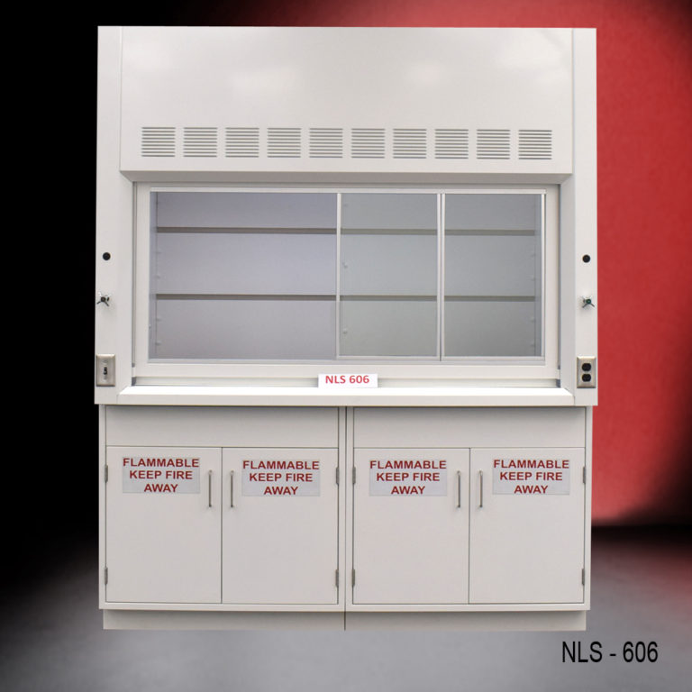 6' Fisher American Fume Hood w/ Flammable Storage Fisher
