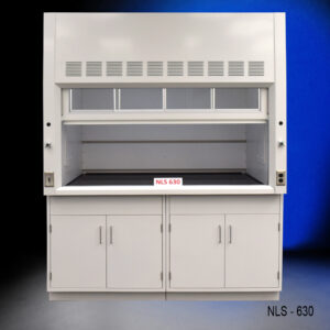 6' x 4' Fisher American Fume Hood w/ General Storage Cabinets