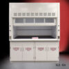 Front view of 6' x 4' Fisher American Fume Hood with Flammable Storage Cabinets