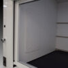 Inside view of 6 foot x 4 foot Fisher American Fume Hood with Flammable & Acid Storage Cabinets.