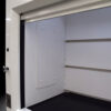 Inside left view of 5' Fisher American Fume Hood with Flammable Storage Cabinet