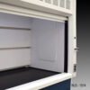 Inside (right) view of 10' Fisher American Fume Hood with Flammable & Acid Storage Cabinets