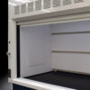 Inside view of 10' Fisher American Fume Hood with Blue Acid & General Storage Cabinets