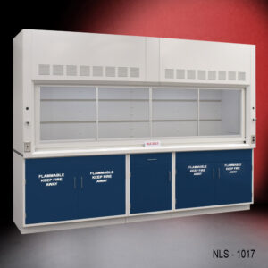 10' Fume Hood with Flammable Storage Cabinets.