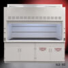 Front view of 8' Fisher American Fume Hood with Flammable & General Storage Cabinets (NLS-803)