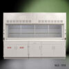 10 foot x 48 inch Fisher American Fume Hood with General and Acid Storage Cabinets (NLS-1019)