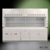 10 ft x 48 in Fisher American Fume Hood with General and Acid Storage Cabinets (NLS-1019)