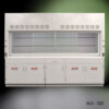 10' x 48" Fisher American Fume Hood w/ Acid Storage Cabinets (NLS-1020)