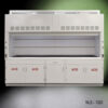 Front view of 10' x 48" Fisher American Fume Hood w/ Acid Storage Cabinets (NLS-1020)