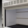 Inside view of 10' x 48" Fisher American Fume Hood w/ Acid & Flammable Storage Cabinets (NLS-1021)