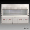 10' x 48" Fisher American Fume Hood w/ Acid & Flammable Storage Cabinets (NLS-1021).