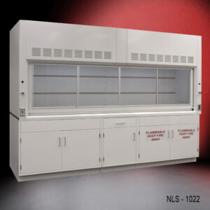 10 foot x 48 inch Fisher American Fume Hood with General and Flammable Storage Cabinets (NLS-1022)