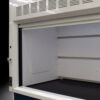 Inside view of 10' x 48" Fisher American Fume Hood w/ Blue General & Acid Storage Cabinets