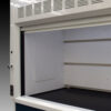 Inside view of 10' x 48" Fisher American Fume Hood w/ Blue Acid & Flammable Storage Cabinets