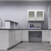 10’ x 11’ x 6’ “L” Cabinet Group Including 10’ x 4’ Peninsula (Island), Wall Cabinet and 3’ Fume Hood with Flammable Storage Cabinet